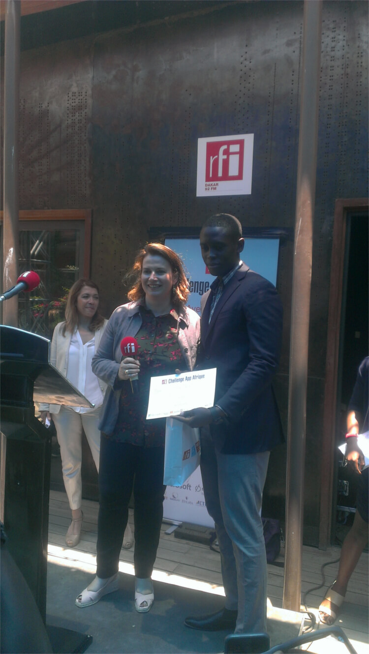 Remise du prix du RFI App Afrique Challenge
