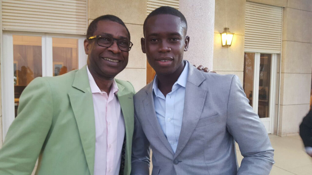Rencontre avec Youssou N'Dour à la résidence de l'ambassadeur de France au Sénégal